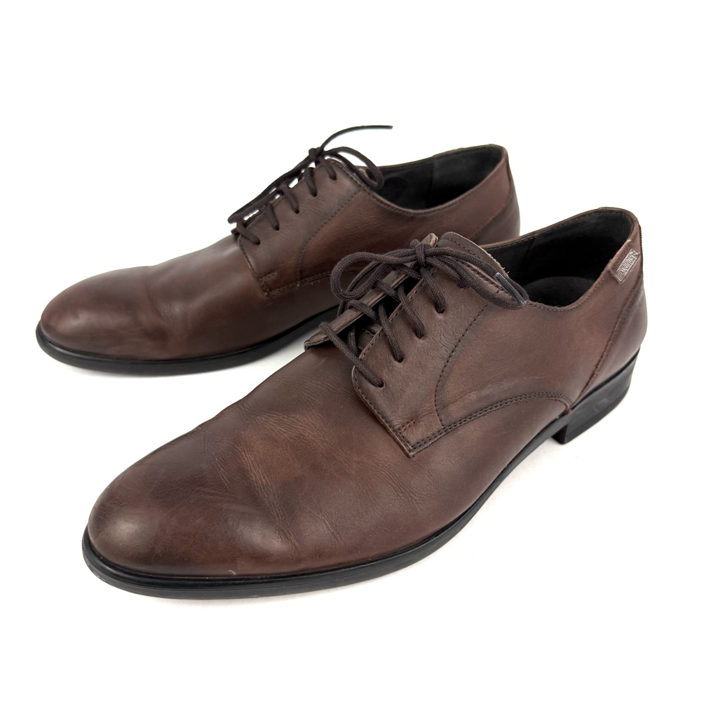 Pikolinos Bristol Men's Lace Up Brown Leather Oxford Dress Shoes